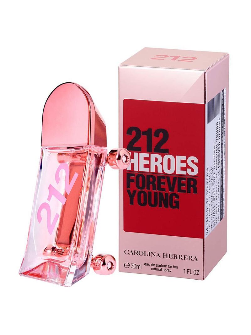 212 heroes for her carolina herrera – perfume feminino – eau de parfum