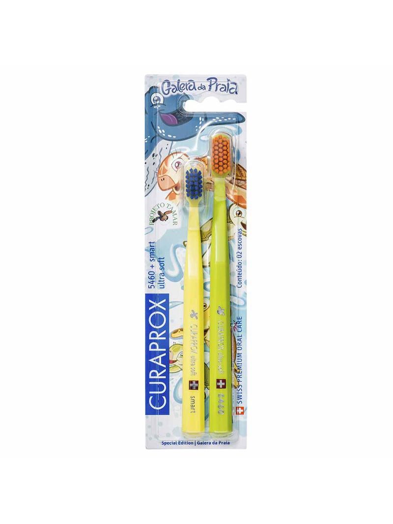 Escova de dente curaprox - cs duo family projeto tamar