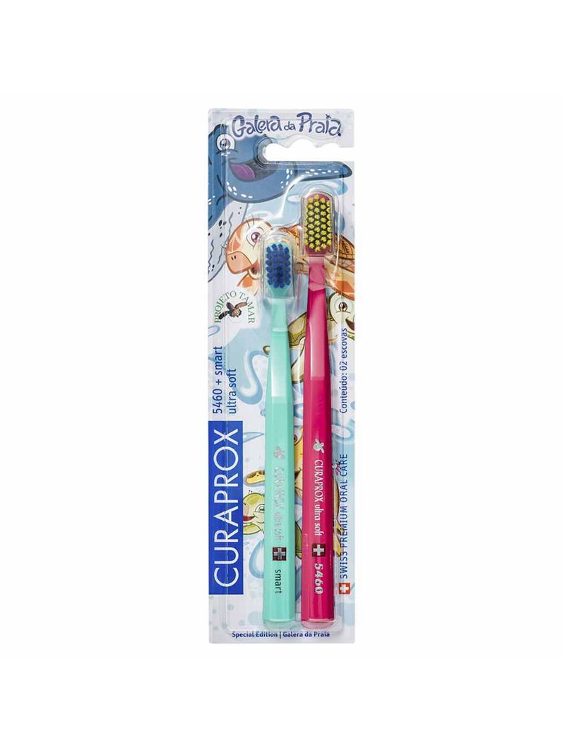 Escova de dente curaprox - cs duo family projeto tamar