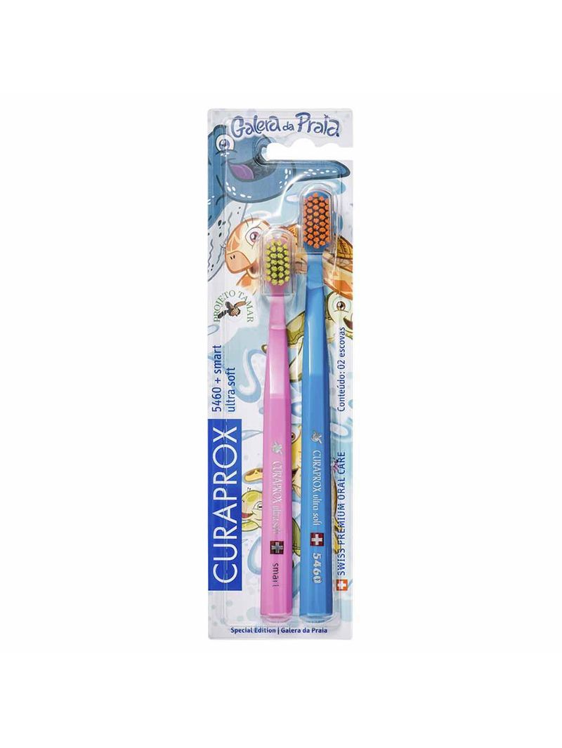 Escova de dente curaprox - cs duo family projeto tamar