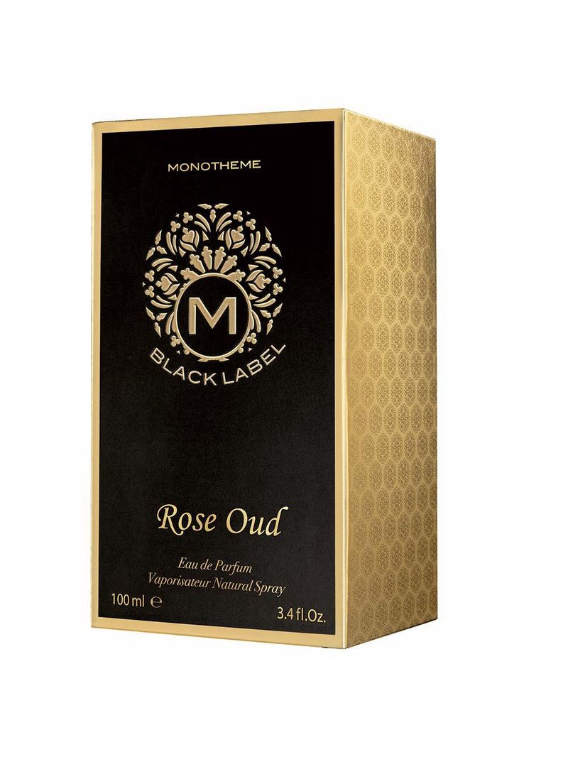Black label rose oud monotheme perfume unissex eau de parfum