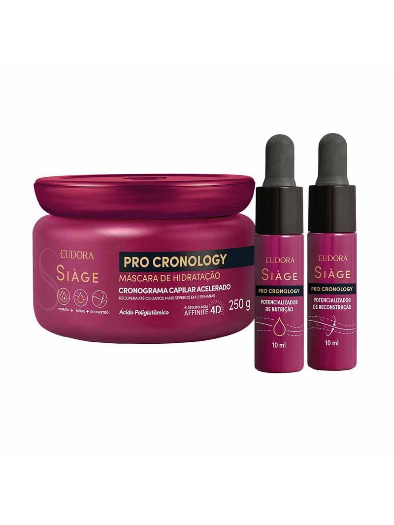 Eudora siàge kit máscara pro cronology reconstrução pro cronology siàge drop nutrição pro cronology