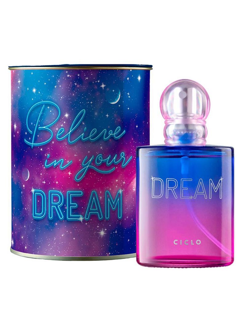 Dream lata ciclo cosméticos - perfume feminino - deo colônia + lata