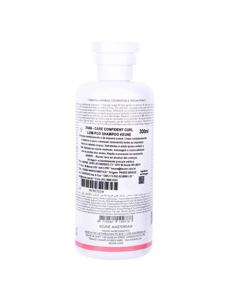 Keune care confident curl low-poo shampoo