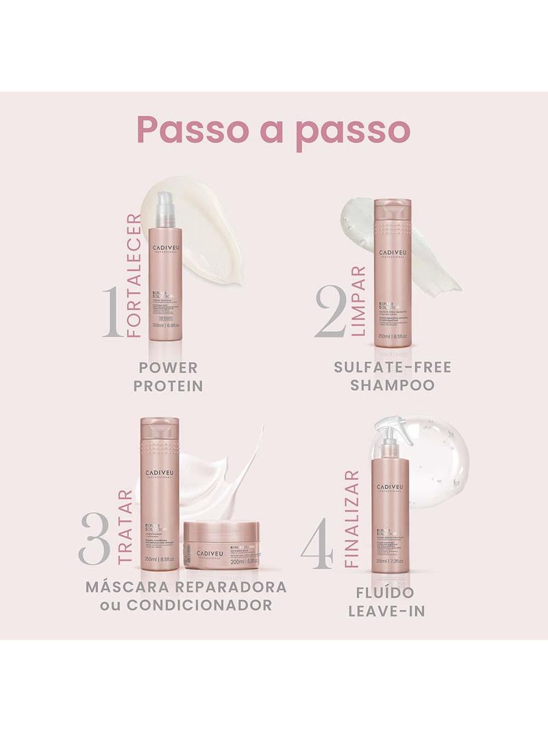 Cadiveu professional repair solution proteína fortalecedora pré shampoo