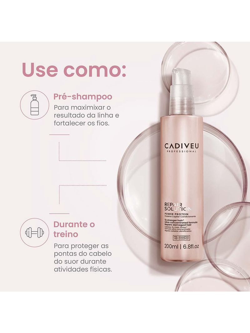 Cadiveu professional repair solution proteína fortalecedora pré shampoo