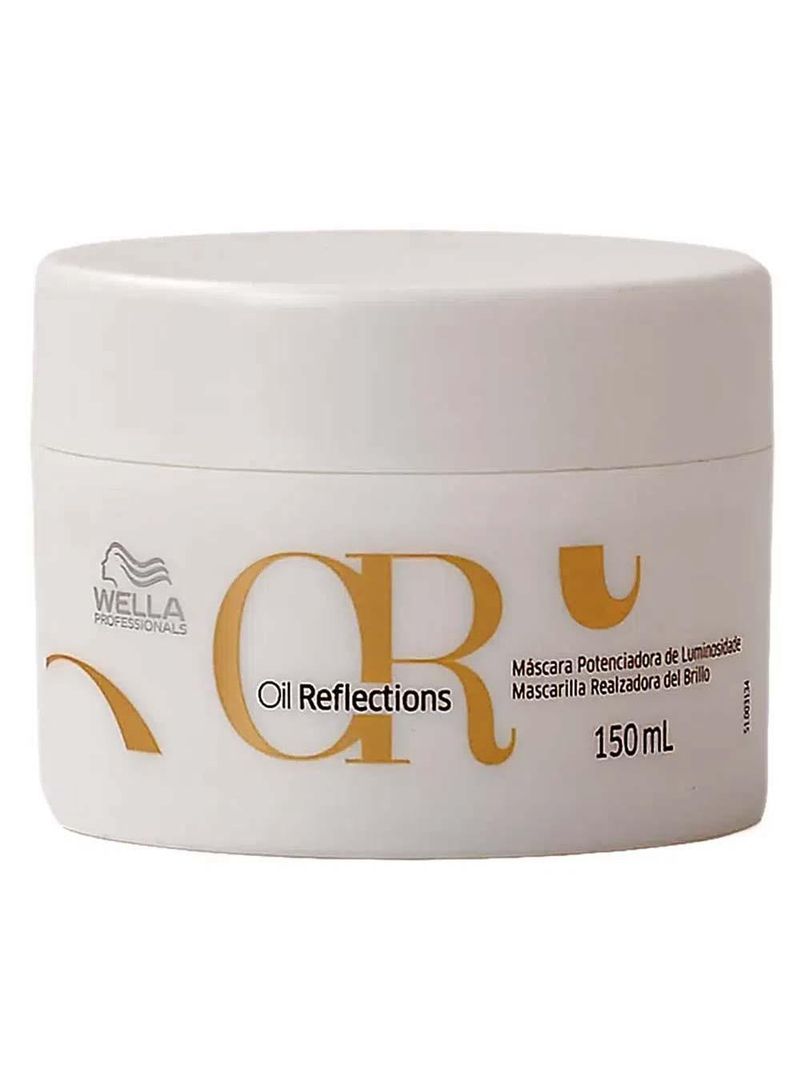 Wella professionals kit com 3 máscara - oil reflections + fusion + invigo