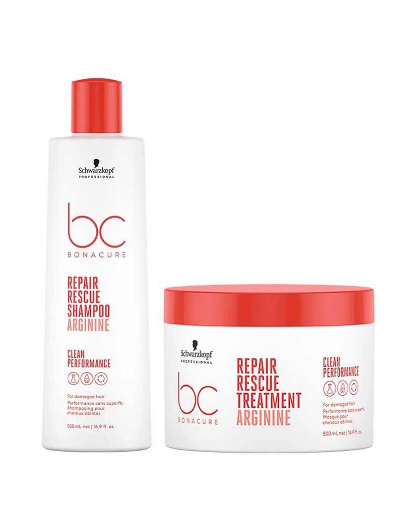 Schwarzkopf bc clean performance repair rescue kit – shampoo + máscara