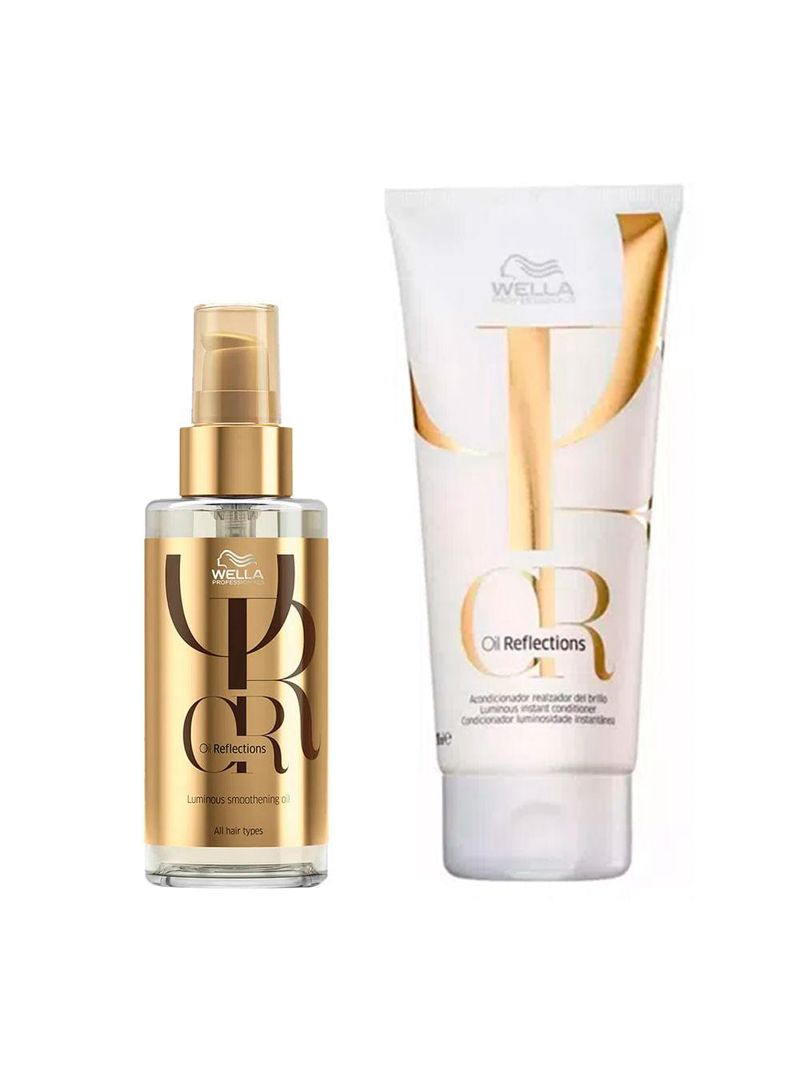 Wella professionals oil reflections kit – condicionador + Óleo