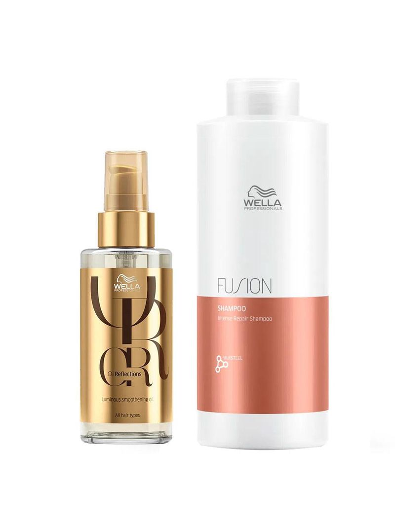 Wella professionals kit - shampoo fusion + Óleo oil reflection