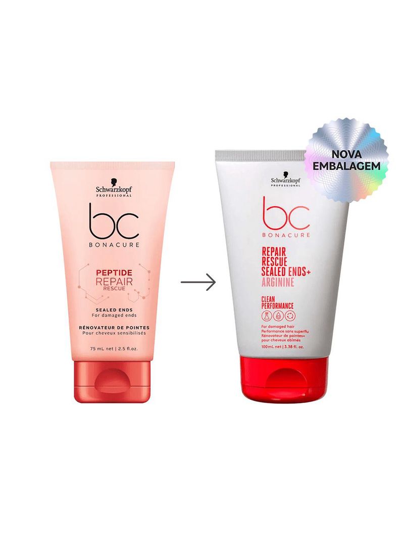 Schwarzkopf bc clean performance repair rescue kit - 2 reparadores de pontas