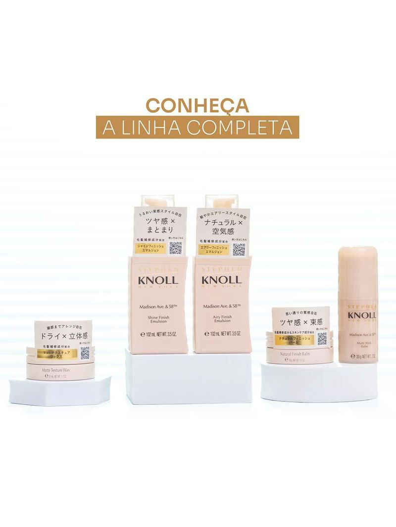 Pasta modeladora stephen knoll natural finish balm