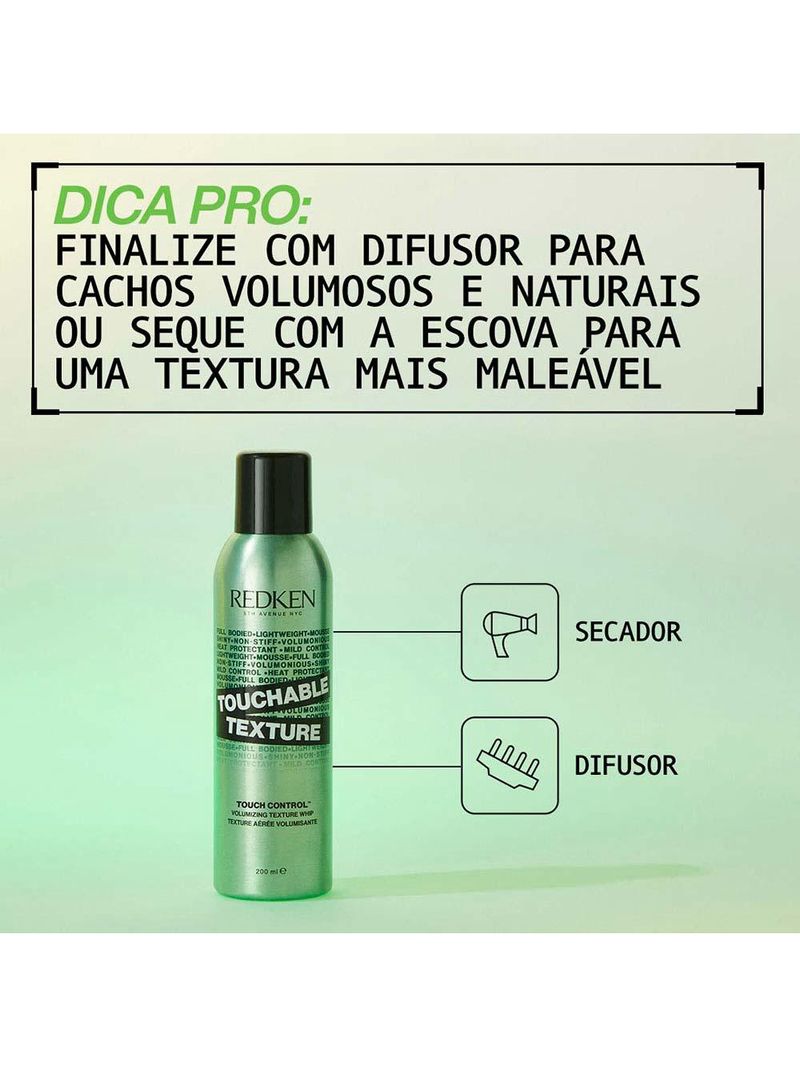 Spray fixador redken touchable texture