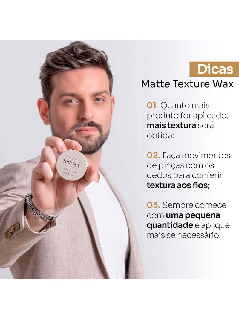 Pomada modeladora stephen knoll matte texture wax