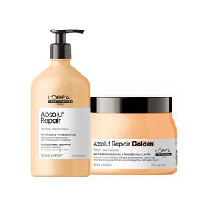 L'oréal professionnel absolut repair kit shampoo + máscara light