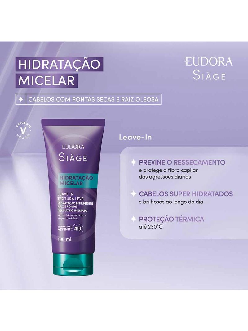 Eudora siàge hidratação micelar leave-in