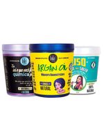 Lola cosmetics kit com 3 máscara – liso leve e solto + argan oil + eu sei o que você fez na química passada