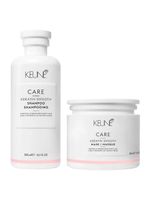 Keune care keratin smooth kit - shampoo + máscara
