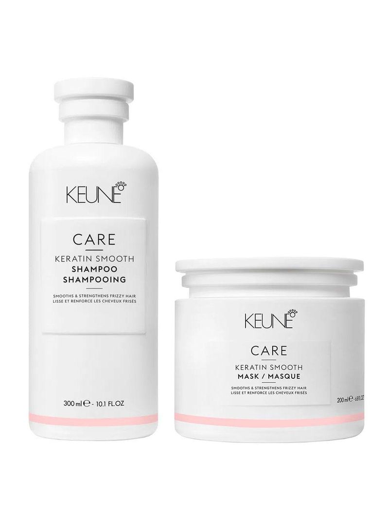 Keune care keratin smooth kit - shampoo + máscara