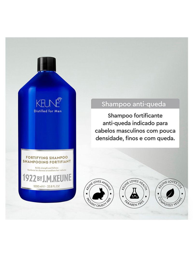 Keune 1922 fortifying tamanho profissional - shampoo