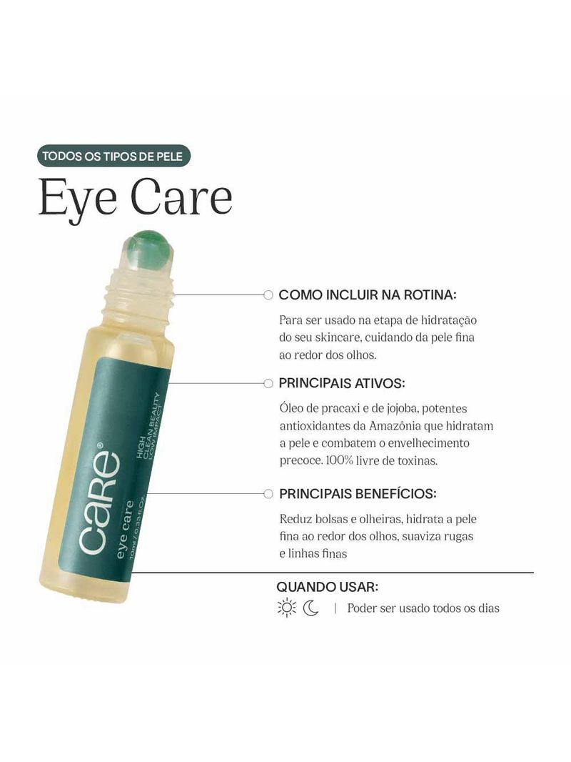 Sérum hidratante para olhos care natural - eye care