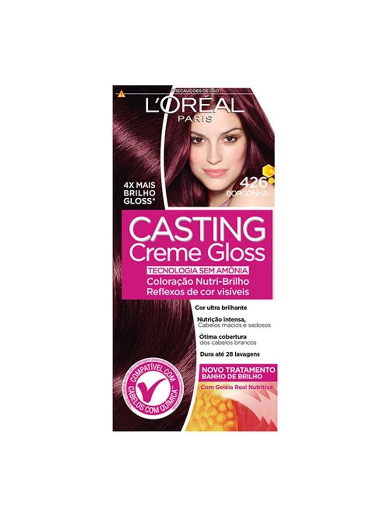 L'oréal paris coloração casting creme gloss kit - 426 borgonha