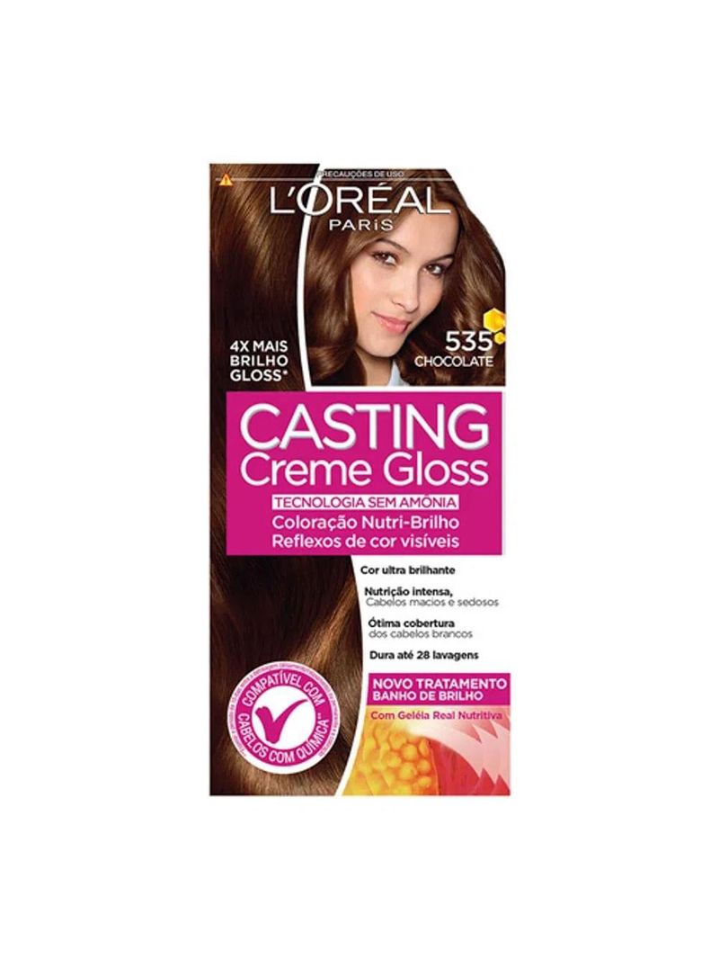 L'oréal paris coloração casting creme gloss kit - 535 chocolate