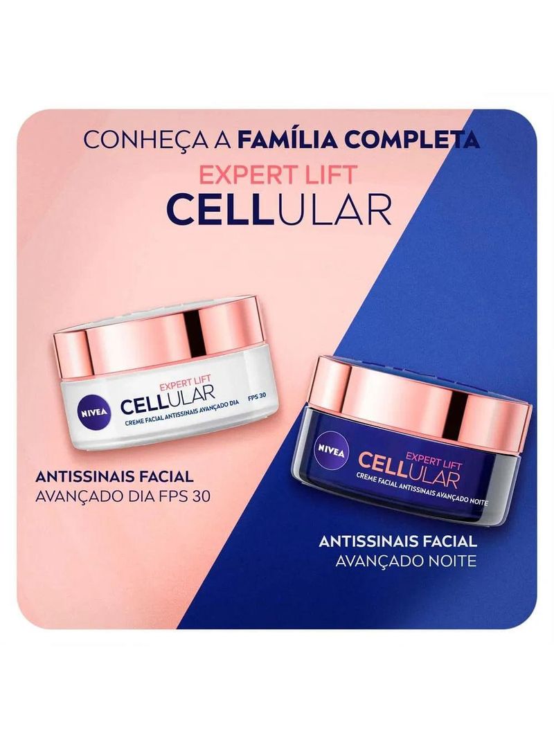 Nivea creme facial antissinais cellular lift noite