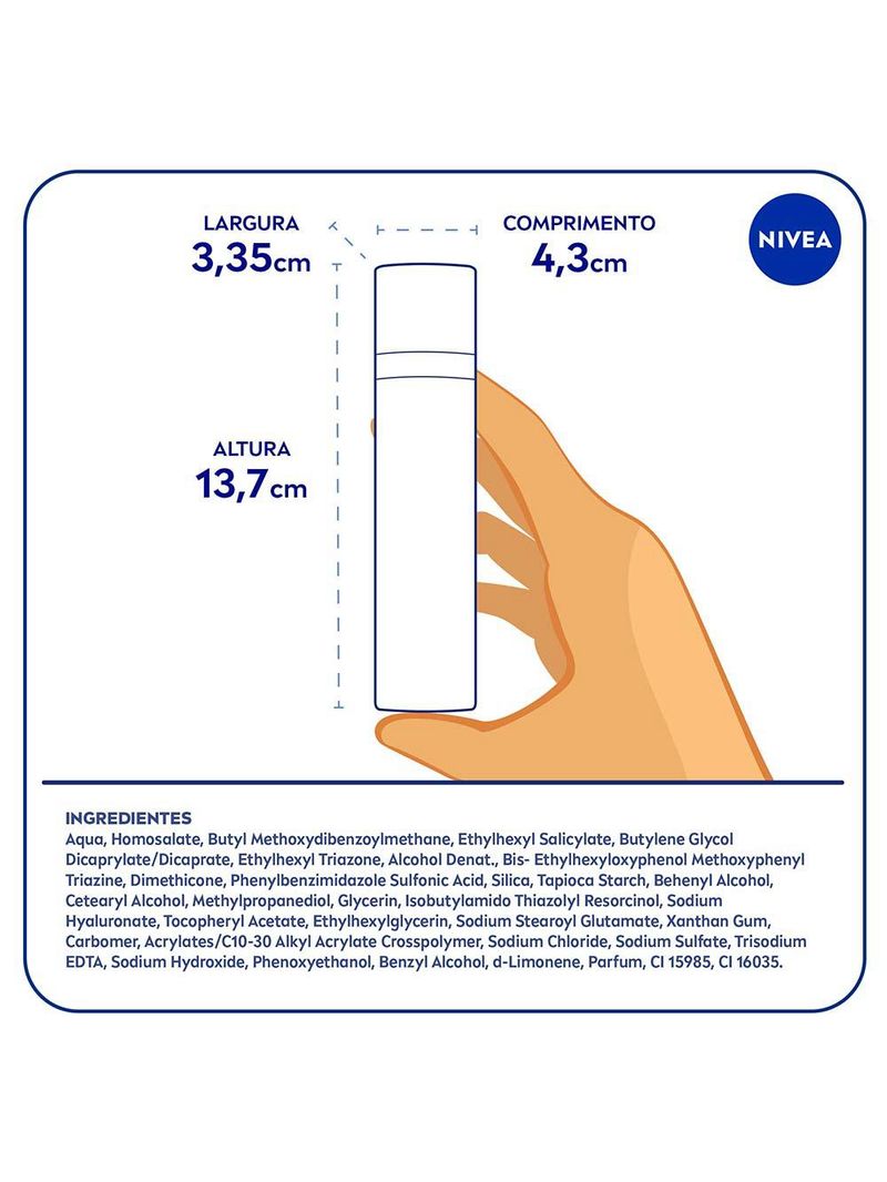 Nivea fluido facial protetor cellular luminous 630 fps 50