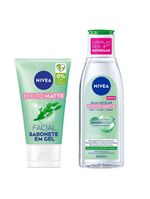 Nivea micellair + controle do brilho kit - Água micelar 7 em 1 + sabonete em gel