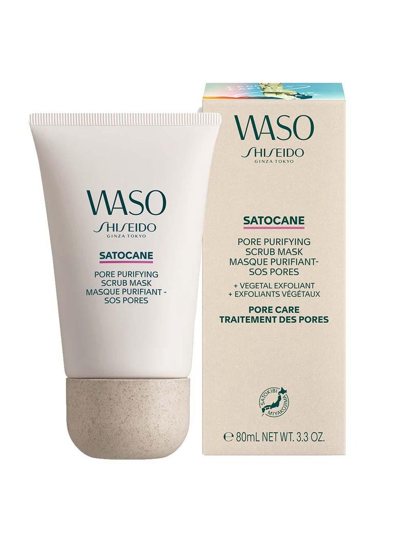 Máscara purificante shiseido – waso satocane pore purifying scrub mask