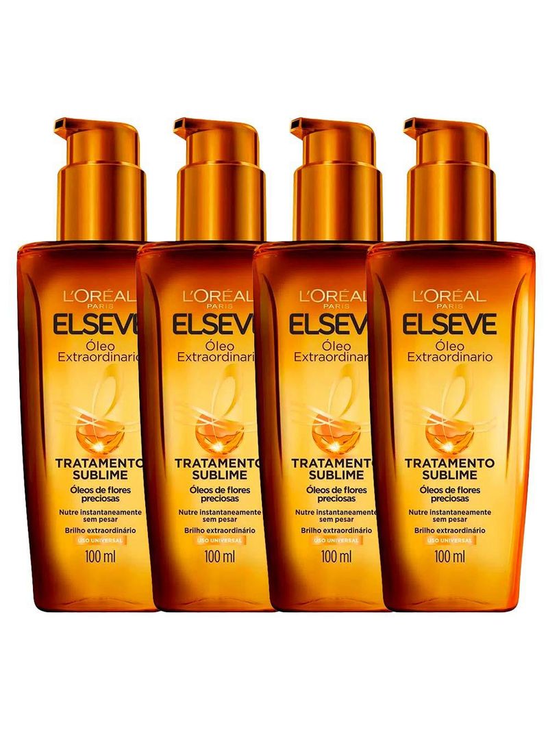 Elseve tratamento reconstrutor - kit com quatro Óleos extraordinários