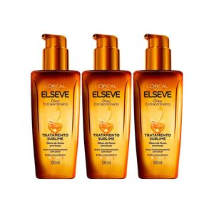 Elseve tratamento reconstrutor - kit com três Óleos extraordinários