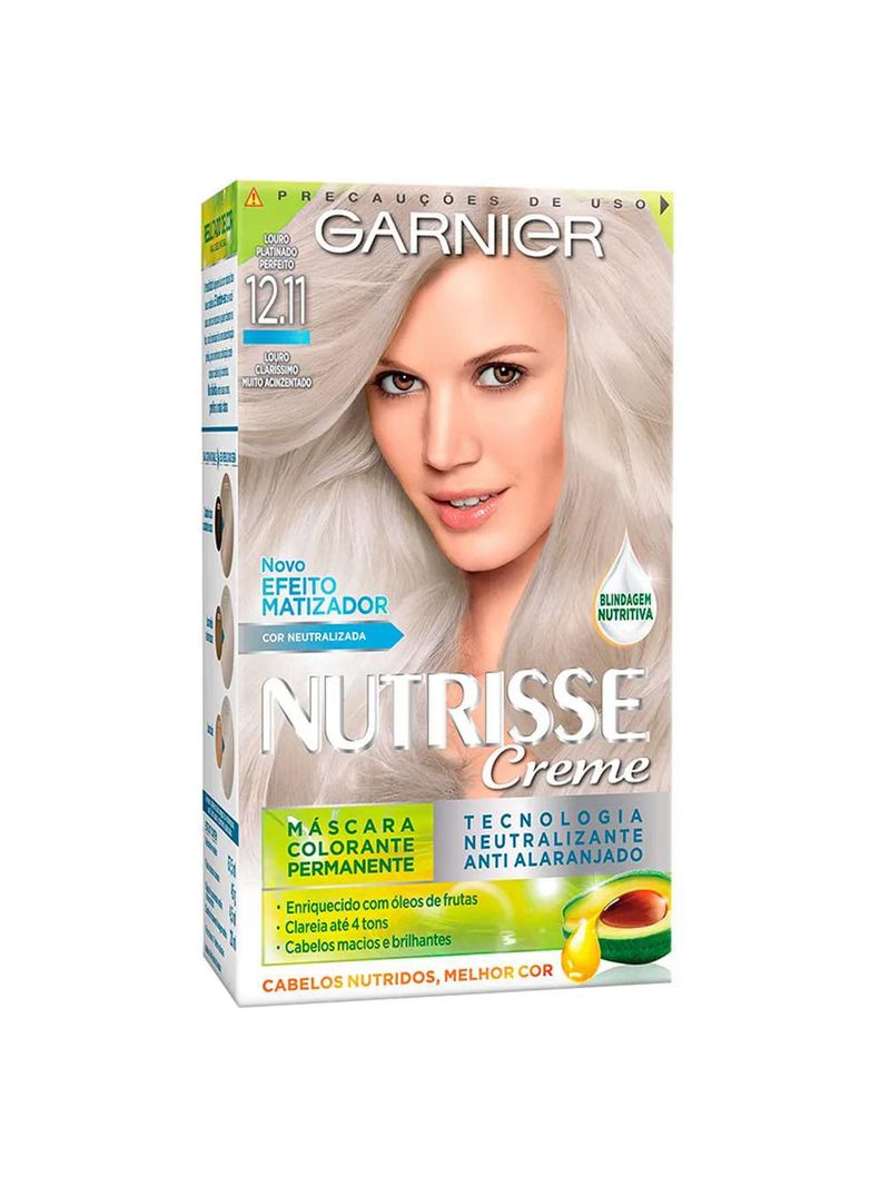 Kit garnier nutrisse - coloração 12 louro platinado perfeito