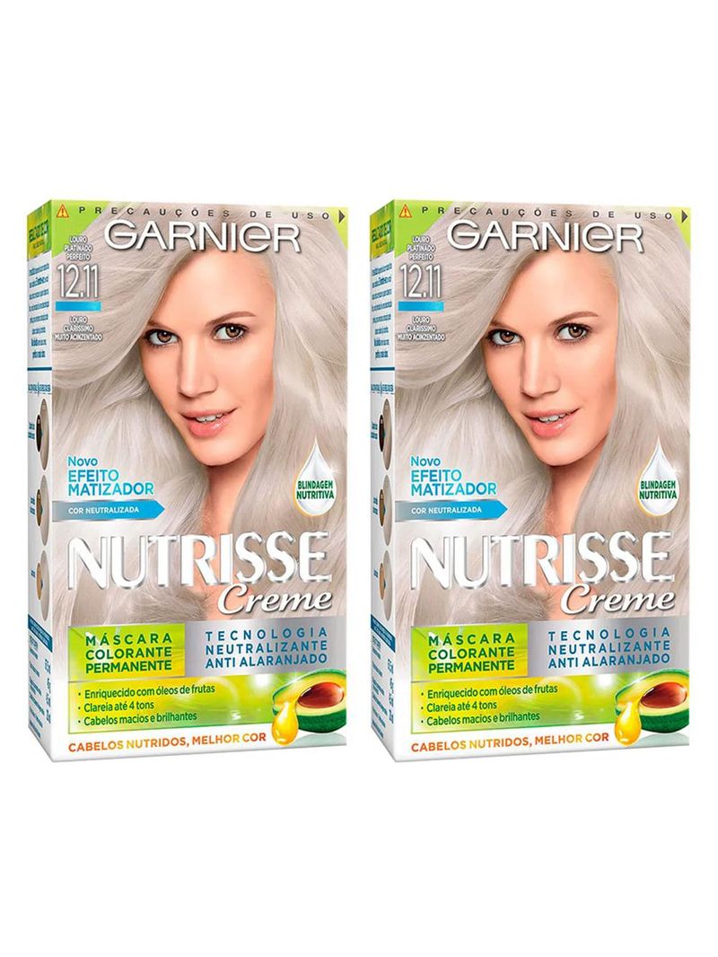 Kit garnier nutrisse - coloração 12 louro platinado perfeito