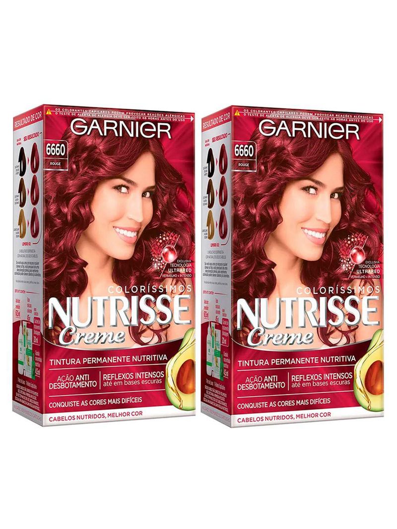 Kit garnier nutrisse - coloríssimo 6660 rouge