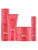 Kit invigo color brilliance wella - shampooo + condicionador + máscara + leave-in