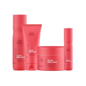 Kit invigo color brilliance wella - shampooo + condicionador + máscara + leave-in