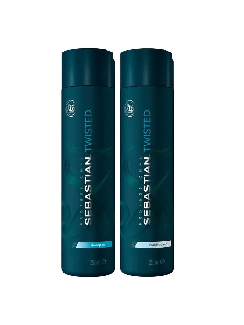 Kit twisted elastic detangler sebastian - shampoo + condicionador