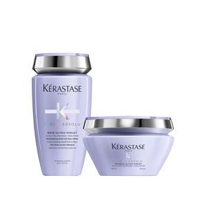 Kérastase blond absolu ultra-violet kit - shampoo + máscara