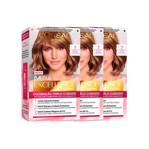 L'oréal paris coloração imédia excellence kit - 7 louro natural