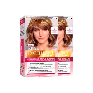 L'oréal paris coloração imédia excellence kit - 7 louro natural