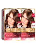 L'oréal paris coloração imédia excellence 5 cast claro kit - 2 unidades