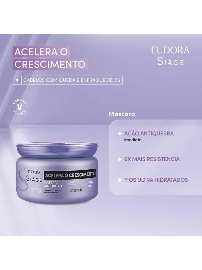 Eudora siàge acelera o crescimento máscara