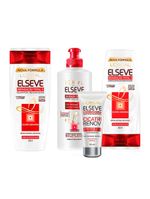 L'oréal paris elseve reparação total 5 kit - shampoo + condicionador + creme de pentear + leave-in