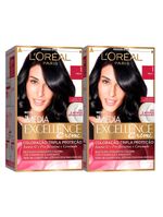 L'oréal paris coloração imédia excellence 1 preto kit - 2 unidades