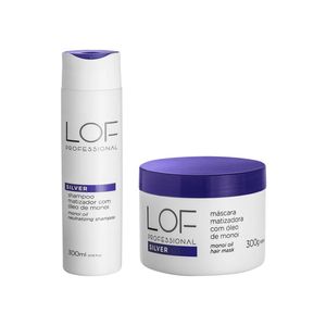 Lof professional matizador kit – shampoo 300ml + máscara 300g