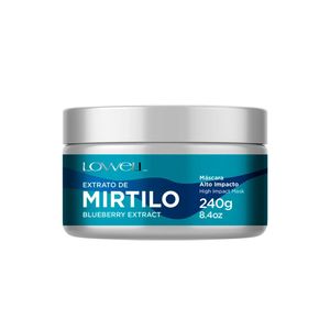 Lowell alto impacto extrato de mirtilo – máscara capilar