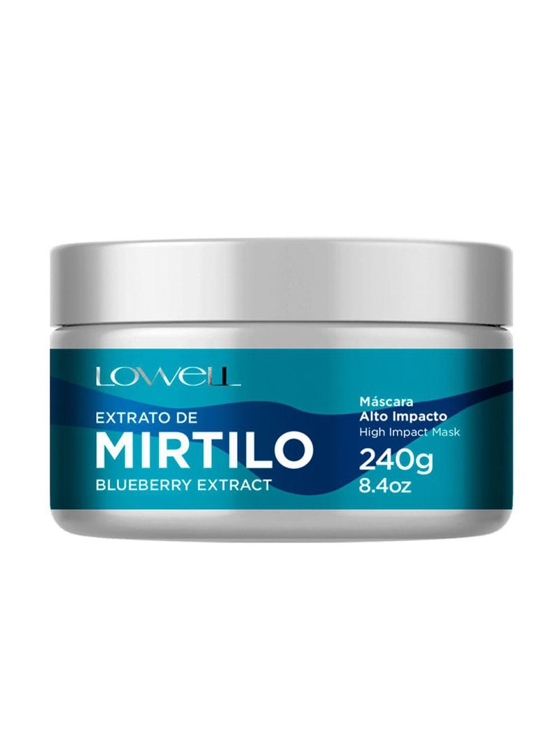 Lowell alto impacto extrato de mirtilo – máscara capilar