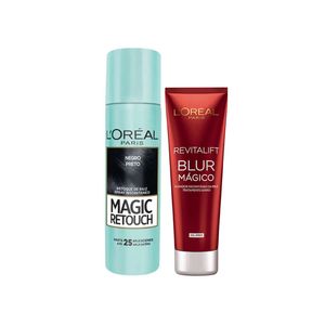 L’oréal paris magic blur kit - corretivo preto + aperfeiçoador